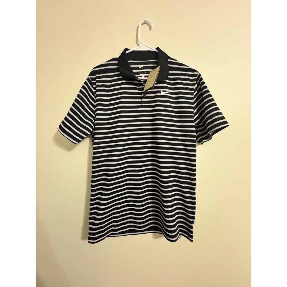 Nike‎ Dri-FIT Victory Size Small Men's Stripe Golf Polo Shirt DJ5120-010 NEW